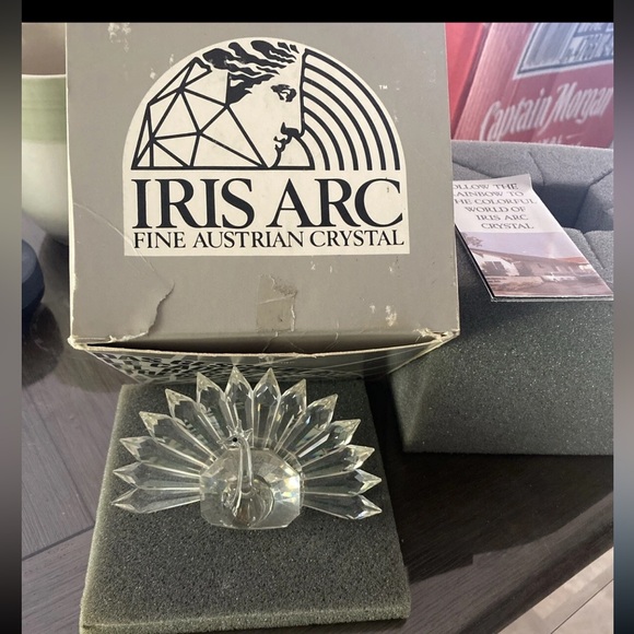 Swarovski Cut Crystal IRIS ARC Peacock Figurine 19113 Retired - Picture 1 of 3